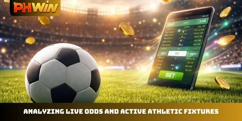 Analyzing live odds and active athletic fixtures