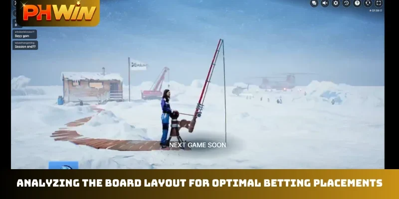Analyzing the board layout for optimal betting placements