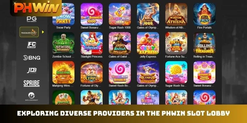 Exploring diverse providers in the PHWIN Slot lobby