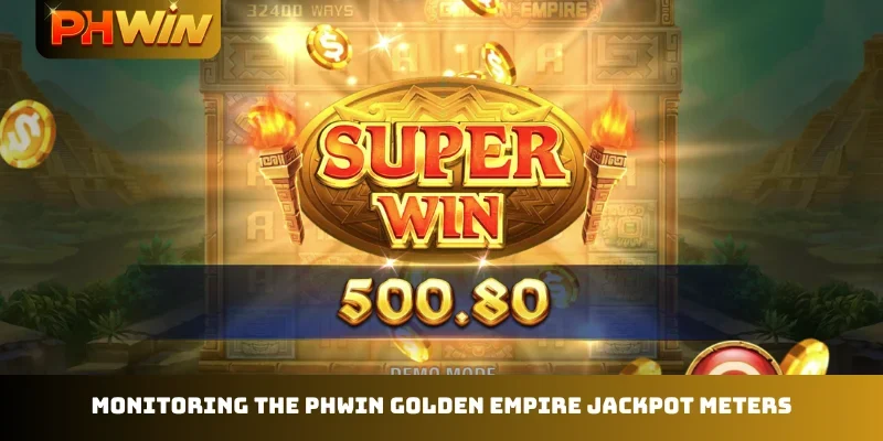 Monitoring the PHWIN Golden Empire jackpot meters