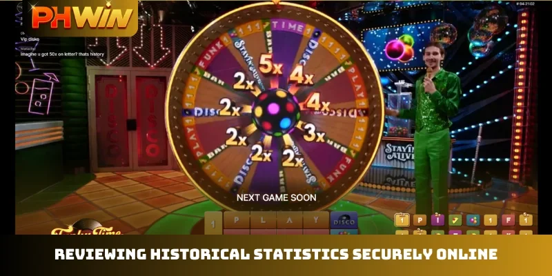 Reviewing historical statistics securely online