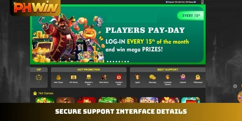 Secure support interface details