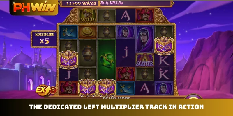 The dedicated left multiplier track in action