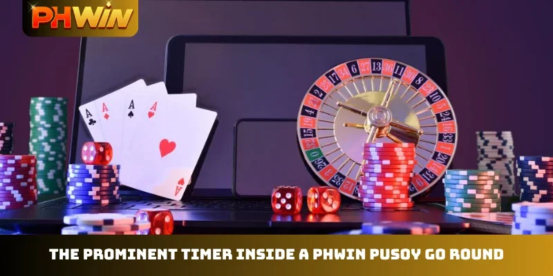 The prominent timer inside a PHWIN Pusoy Go round